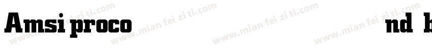 Amsiprocond bold字体转换